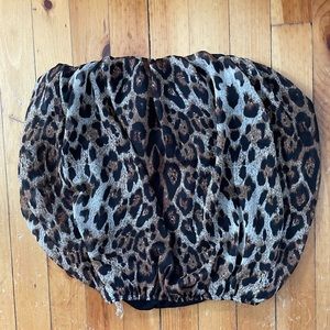 Poetry Cheetah Print Tube Top size Small